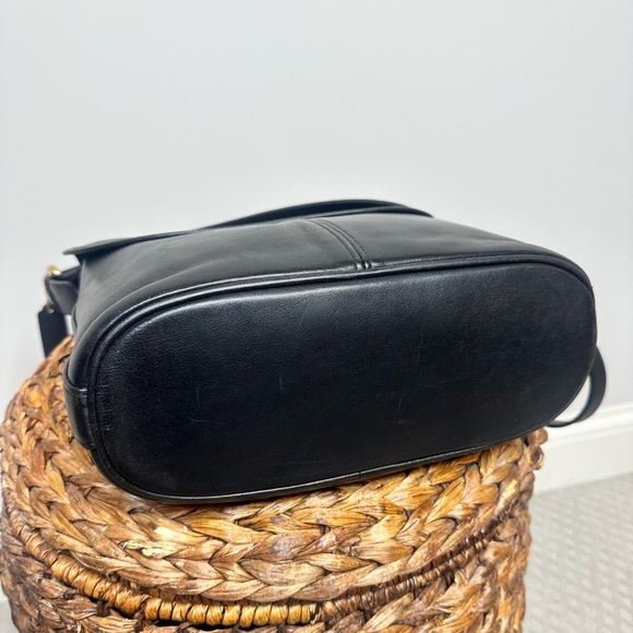 Vintage Coach Whitney 4115 black brass shoulder crossbody pre 1994 leather - Picture 6 of 16